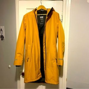 Helly Hansen Yellow Long Waterproof, Insulated Raincoat